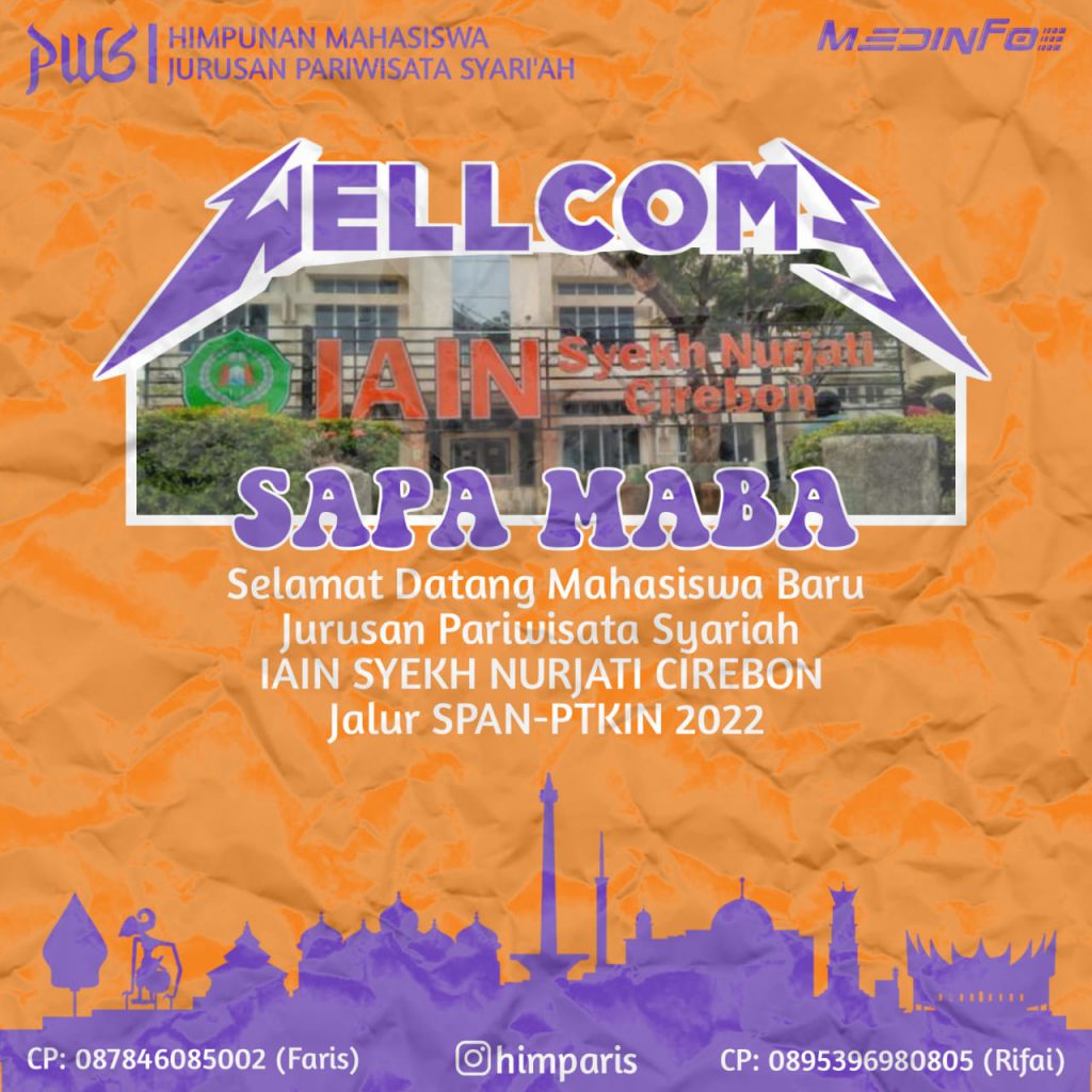 WELLCOME MAHASISWA BARU JURUSAN PARIWISATA SYARI'AH