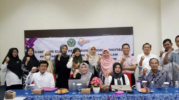 Guna Tingkatkan Kompetensi Dosen, Dosen Jurusan Pariwisata Syariah Mengikuti Coaching Clinic Modul Digital