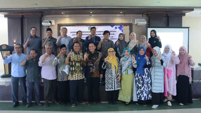 Dosen Jurusan Pariwisata Syariah mengikuti Workshop Kompetensi Dosen untuk Percepatan Menjadi Guru Besar pada FEBI IAIN Syekh Nurjati Cirebon