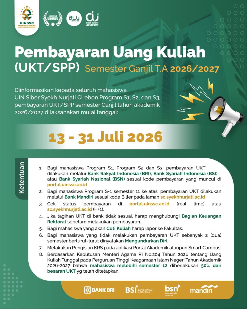 Pembayaran UKT Semester Ganjil 2026